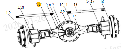 Мост в сборе XCMG LW180K 860148001 Техноиндустрия Челябинск